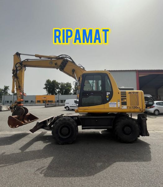 Pelle sur pneus komatsu pw130es-6